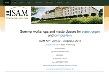 Tablet Screenshot of isam-masterclasses.de